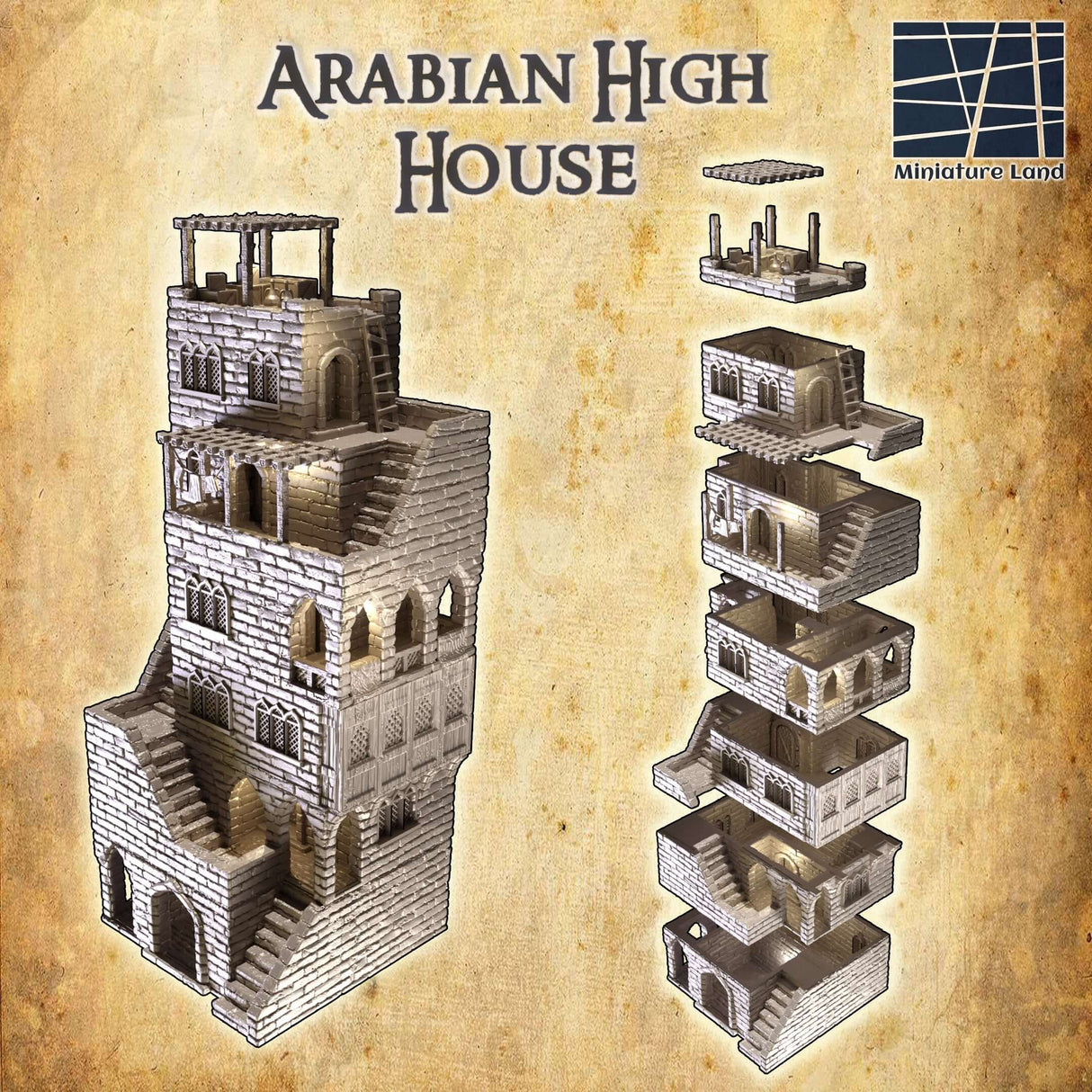 Arabian High House als zentrales Gebäude für orientalische Szenarien
