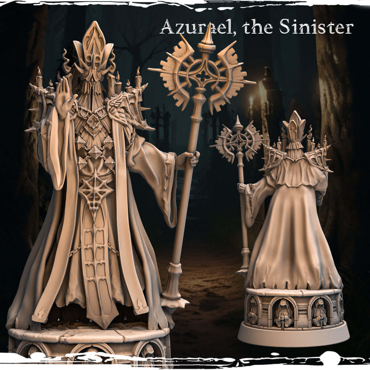 Azurael, der Unheimliche Tabletop Kreatur 75mm von Monolith Arts