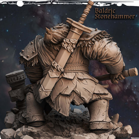 Baldric Stonehammer Tabletop Miniatur mit Base
