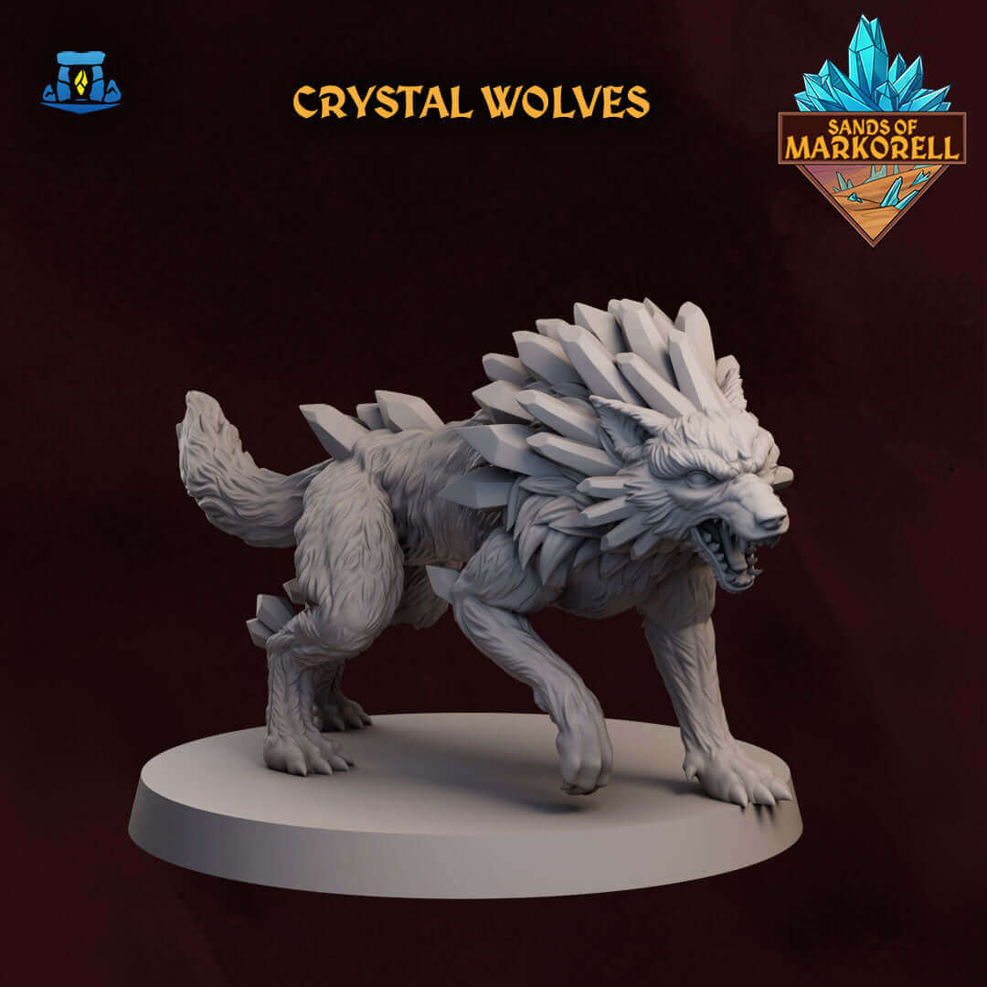 Kristallwolf in 32mm - Tabletop Miniatur