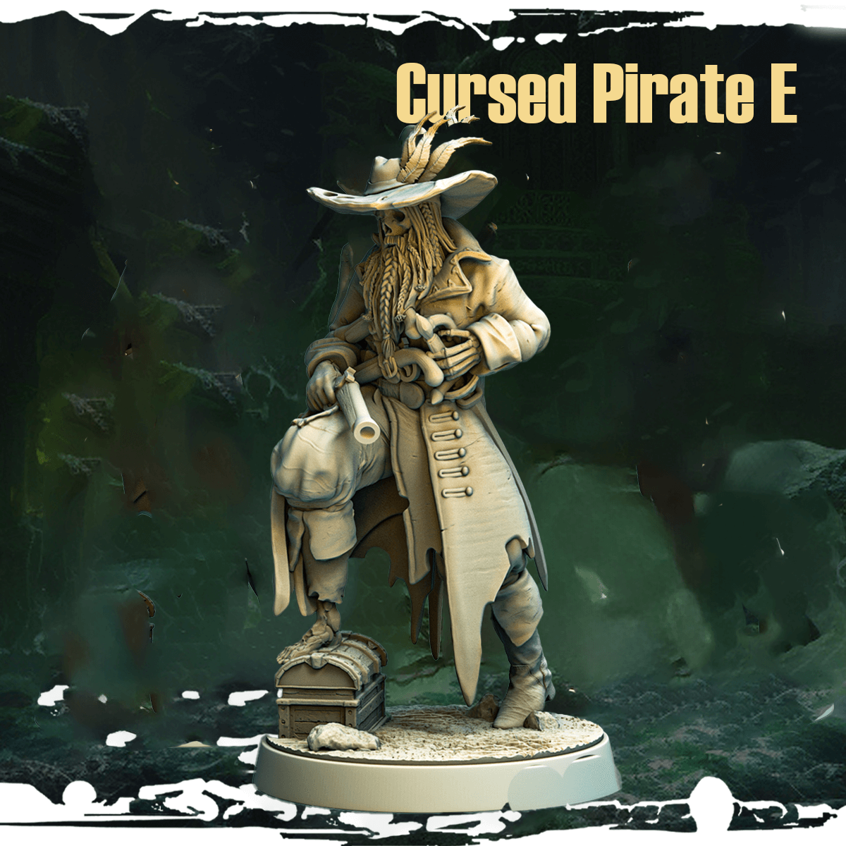 Cursed Pirates E - Tabletop Miniature (3 versions)