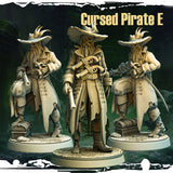 Cursed Pirates E - Tabletop Miniature (3 versions)