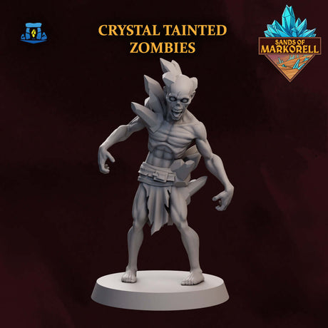 5er-Set Kristallbestückte Zombies - D&D Monster Miniaturen