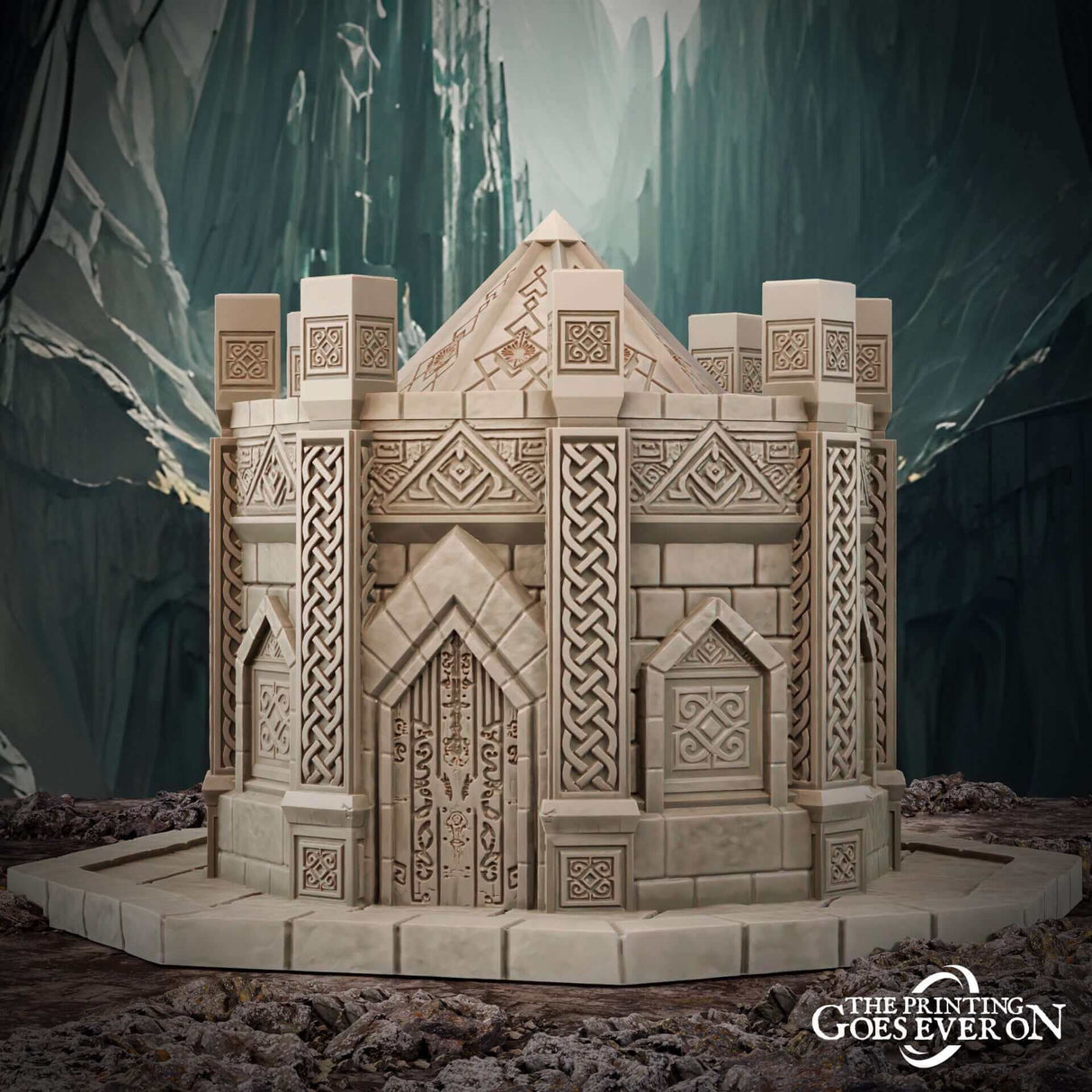 Tabletop Terrain Zwergenhaus von innen bespielbar