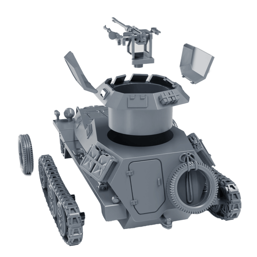 Sd-Kfz-250-9-leichter-Schützenpanzer-Wargame exploided