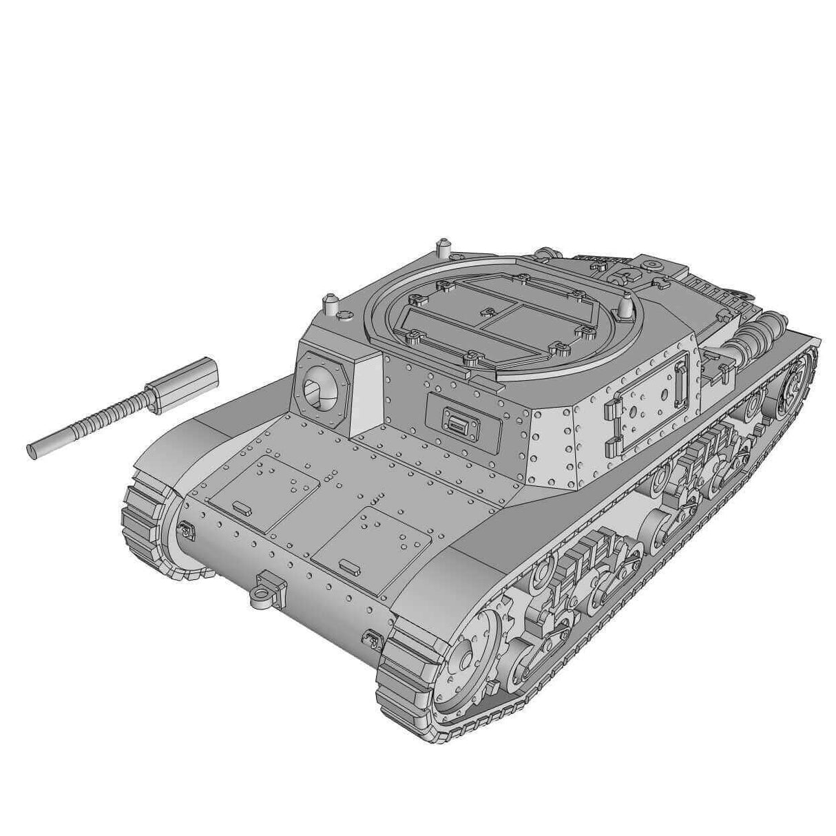 WWII Carro Commando M41 in Aktion Miniatur