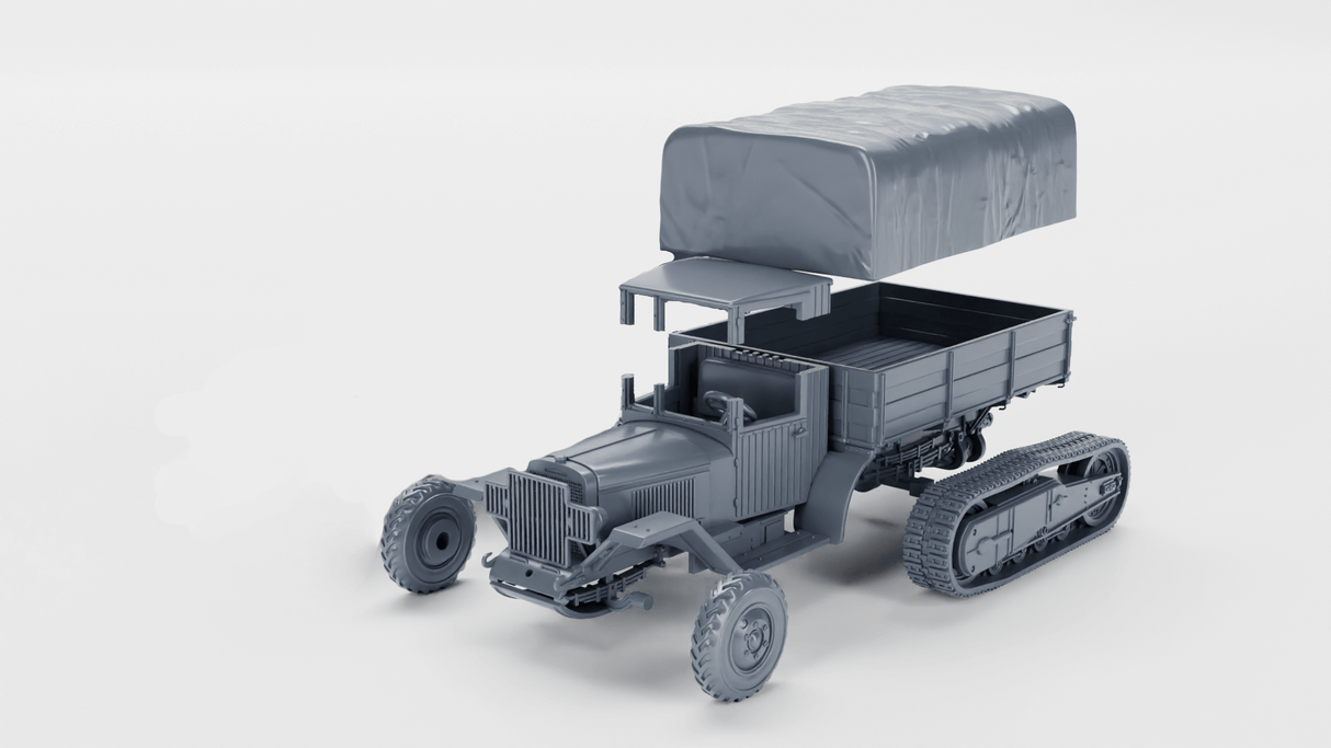 Sowjetische-ZIS-42-Zugmaschine-WWII-Modell
