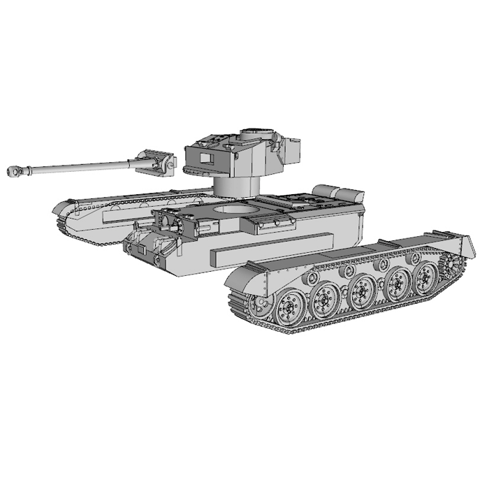 Comet-A34-Kreuzerpanzer-Wargame-Modell
