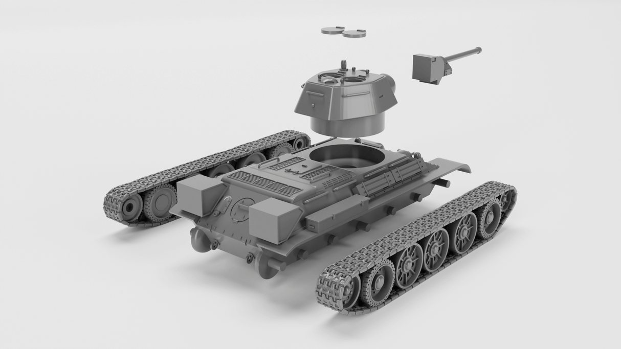 Sowjetischer-T-34-76-Kursk-Kriegspanzer-Modell
