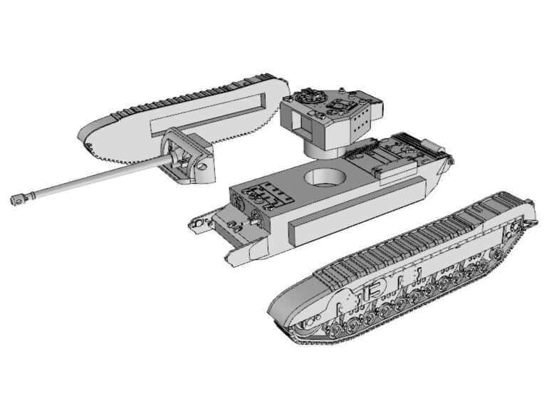 WWII-Black-Prince-Kampfpanzer-Modellbau
