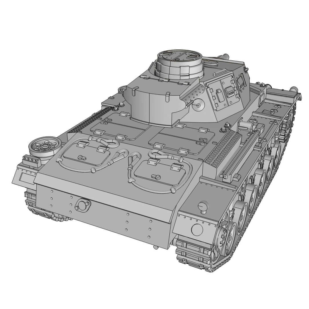 Deutscher-Pz-Kpfw-III-N-Tabletop-Wargame-Modell
