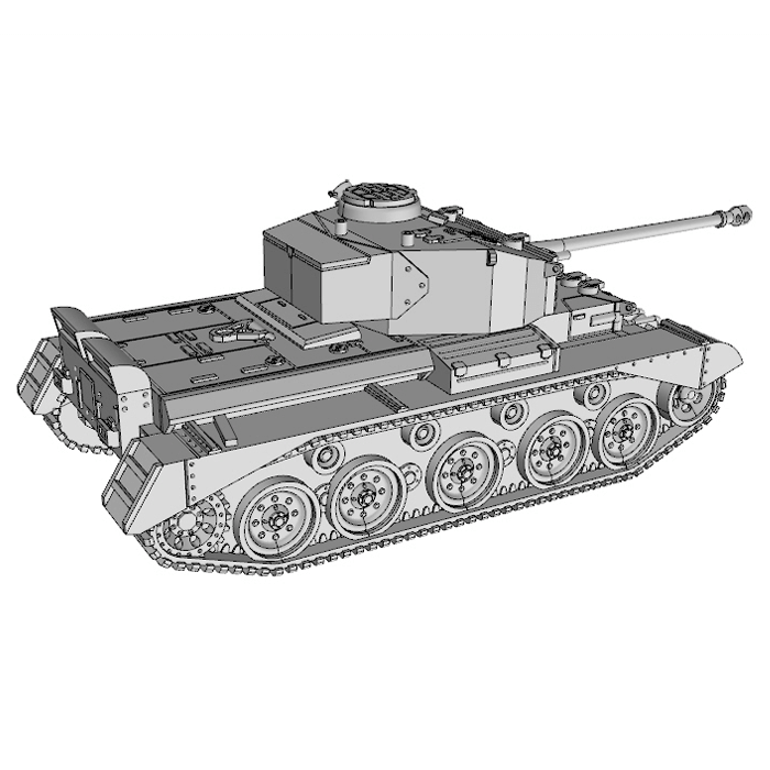 Britischer-Comet-Panzer-WWII-Tabletop
