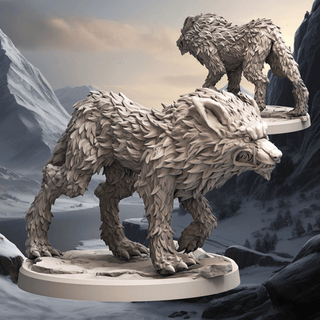 D&D-Companion-Figure-Frost-Wolf-Miniatur