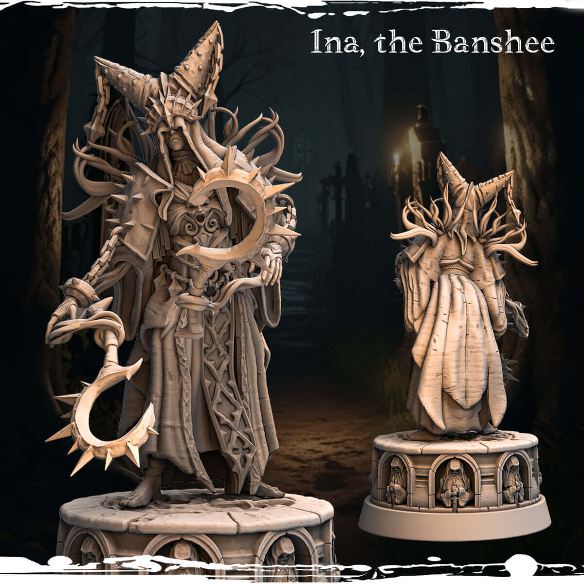 Ina die Banshee Tabletop Miniatur 75mm bemalbar