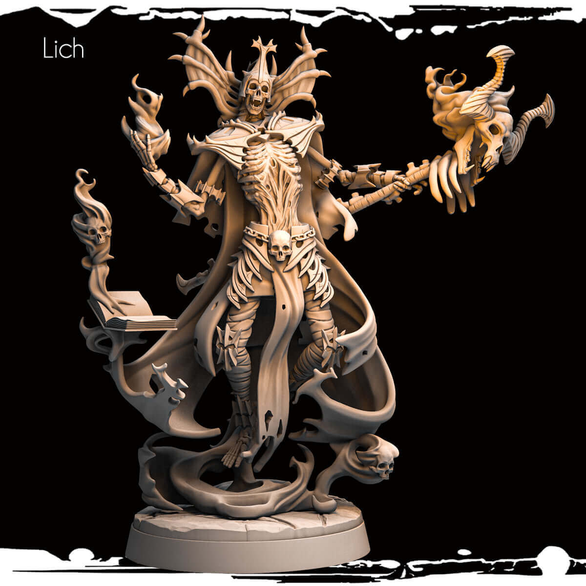 Lich Tabletop Miniatur 50mm von Monolith Arts