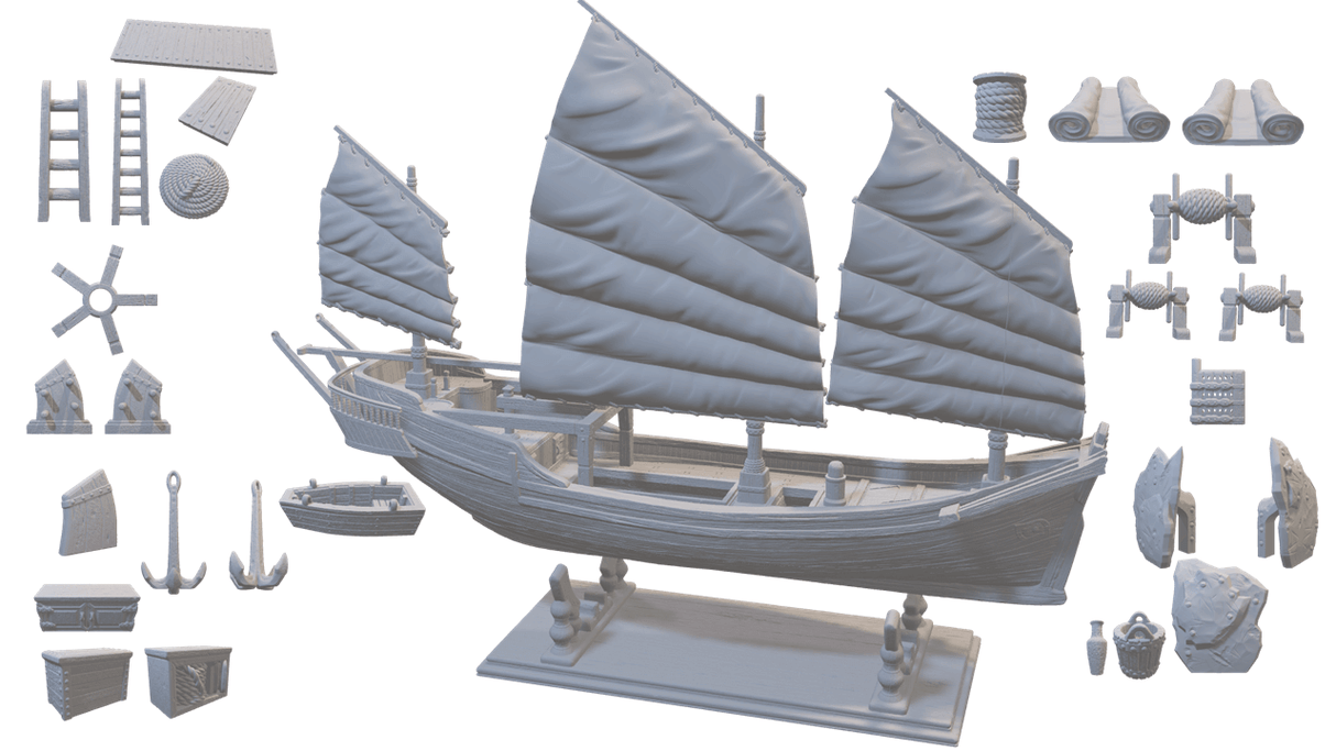 Tabletop Piratenschiff Einzelteile