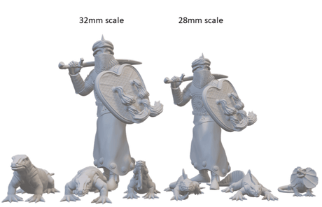 Exotische Komodowarane und Segelflossendrachen für Tabletop-Abenteuer