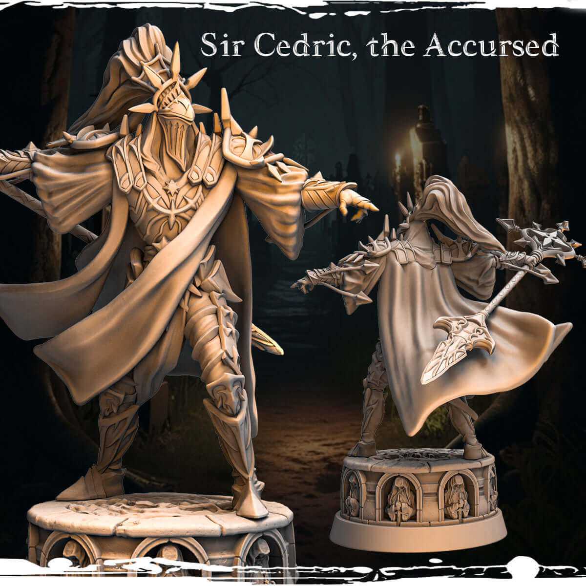 Sir Cedric der Verfluchte Tabletop Miniatur 75mm