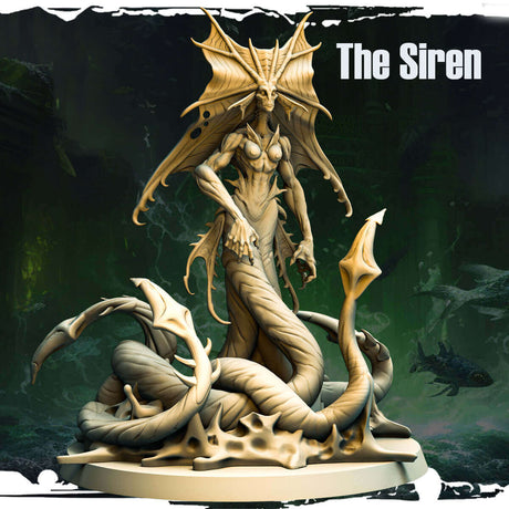 Sirene Tabletop Kreatur 32mm von Monolith Arts