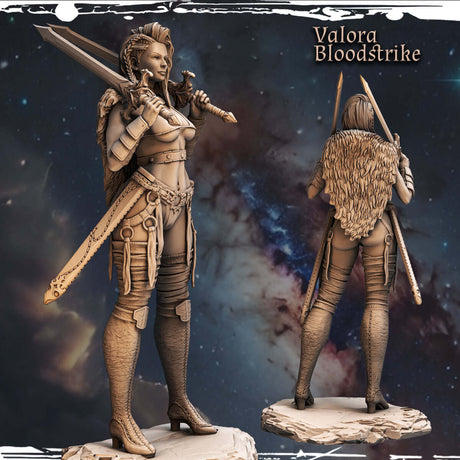 Valora Bloodstrike Kriegerin Miniatur bemalbar 75mm
