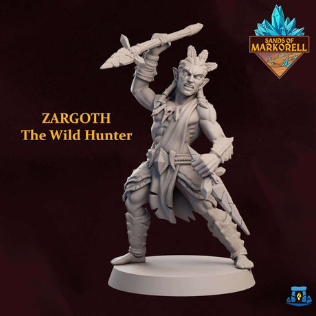 Zargoth: Tabletop Miniatur für D&D - Der Wilde Jäger