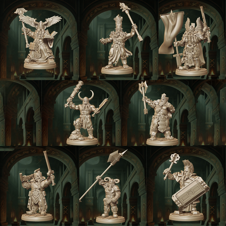 Zwergen Champion Tabletop Miniaturen