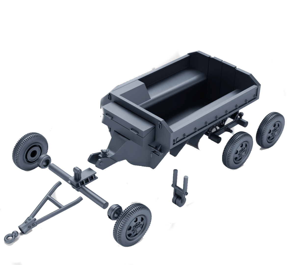 WWII-Nachschubanhänger-M23- offen Tabletop
