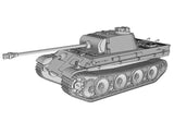 Detailgetreuer Panther Panzer für Wargaming