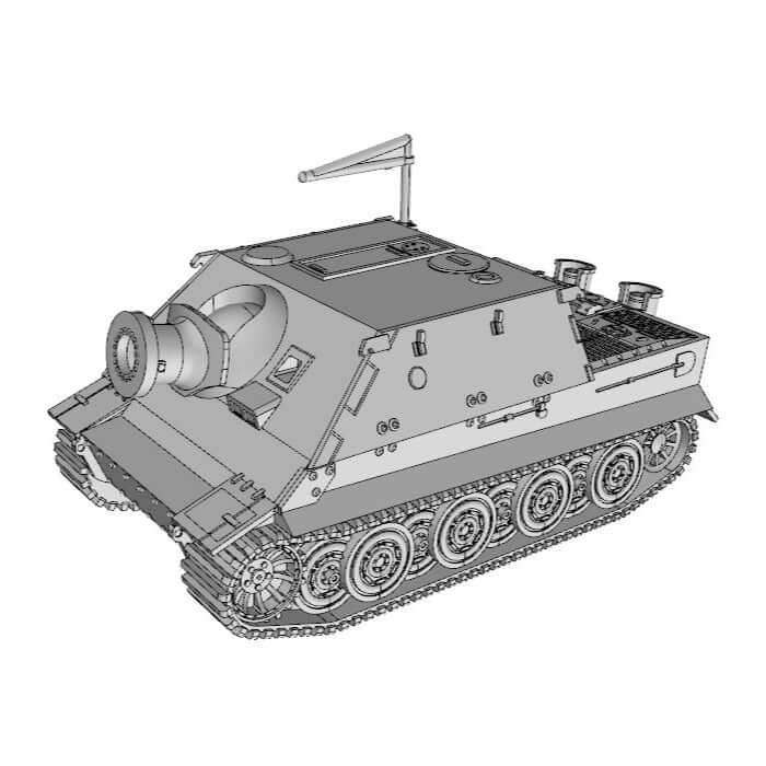 Sturmtiger-Sturmgeschütz-WWII-Modell
