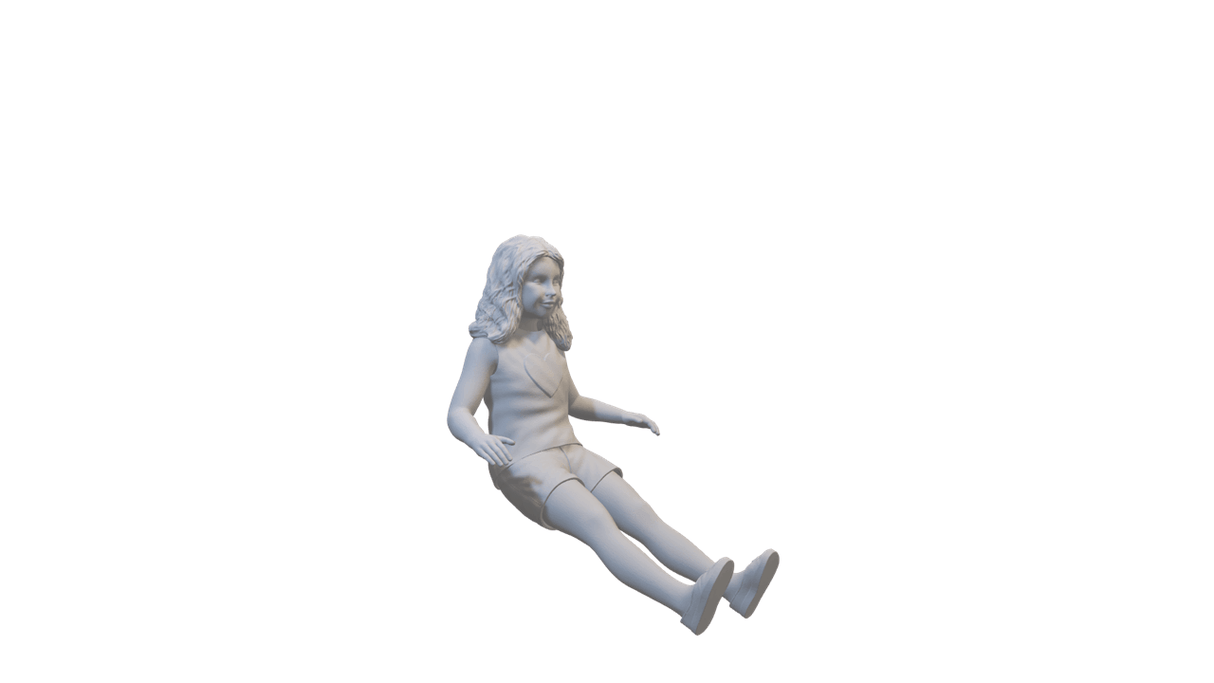 Child on the slide - miniature figure