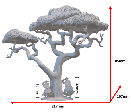 Exotische Akazie Miniatur in 6K Auflösung