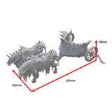 Großer Streitwagen-Skelett Miniatur für Warhammer