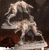 Chaos Beasts Miniaturen mit glühenden Augen
