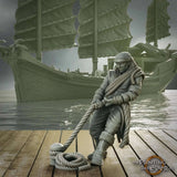 Pirate Crewman Miniatur - Authentische Tabletop Miniatur eines Piratenbesatzungsmitglieds