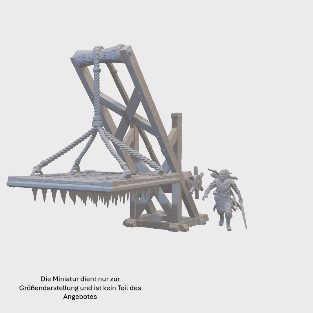 Fallende Stacheln als Tabletop-Terrain im 28mm Maßstab.