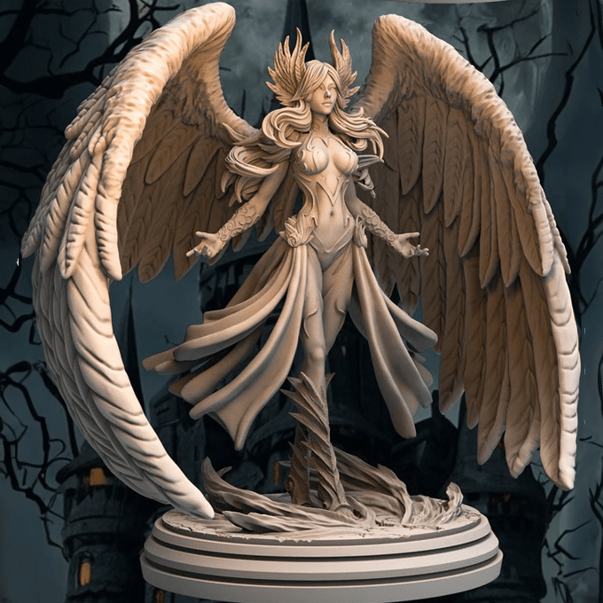 Seraphina Dawnlight 75mm Engel Miniatur für Tabletop
