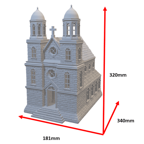 Miniatureland's Karibische Kirche im kolonialen Stil