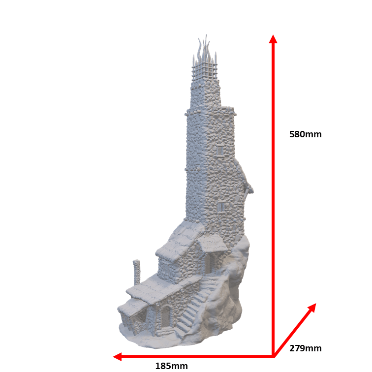 Strategischer Signalfeuerturm im 28 MM Maßstab für Tabletop