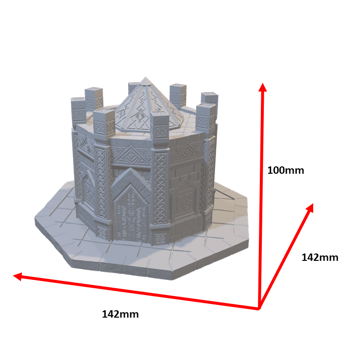 Bespielbares Zwergenhaus für Tabletop Fantasy-Spiele