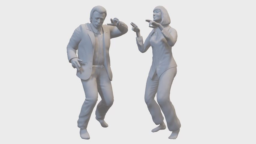 Badass Hitman" and "Femme Fatale" | 3D printed miniatures